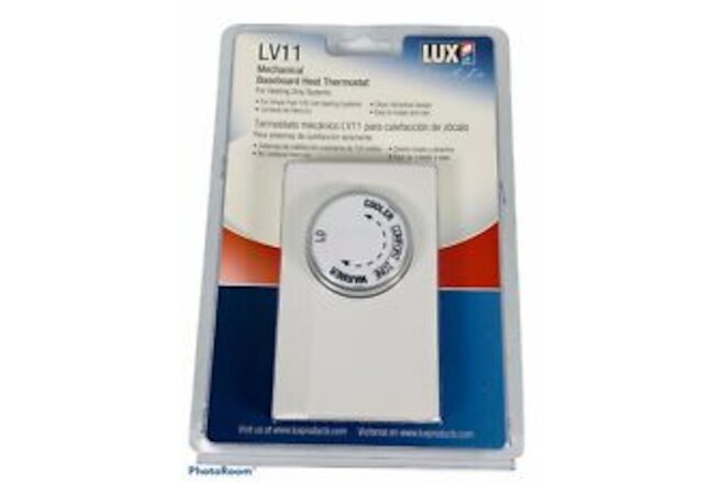 🔥 Lux Single Pole Line Voltage Mechanical Baseboard Heat Thermostat LV11 • New
