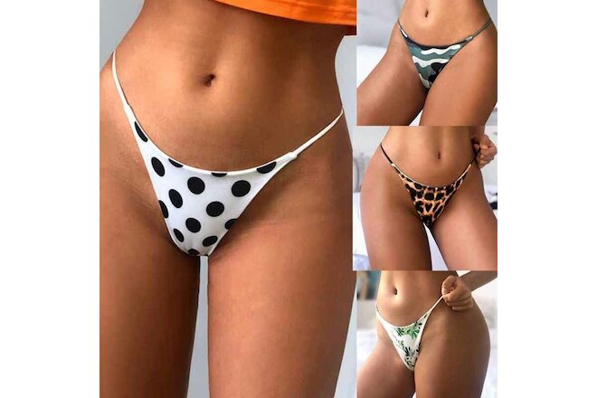 Summer Women Sexy Seamless G-string Panties Thongs High Cut Underwear Beachwear