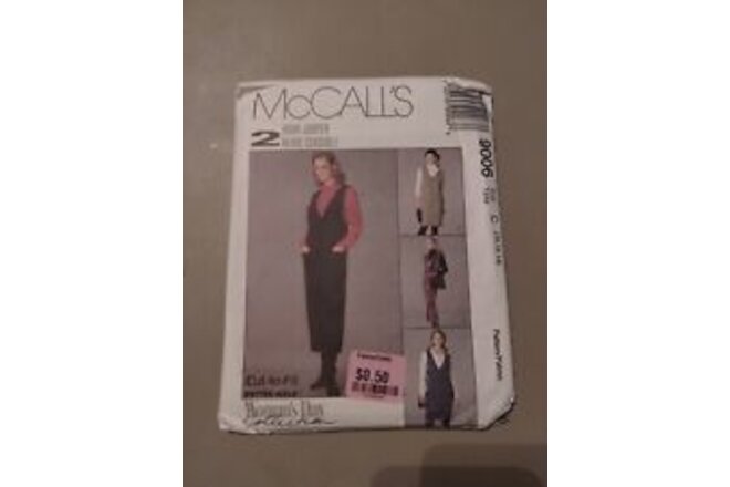McCall's Sewing Pattern 9006  Size 10-12-14  🧵UC FF   🪡Jumper 2 Lengths/Shirt