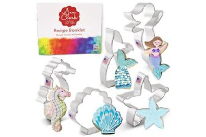 Mermaid Cookie Cutters 5-Pc. Set Made in the USA by Ann Clark, Mermaid, Merma...