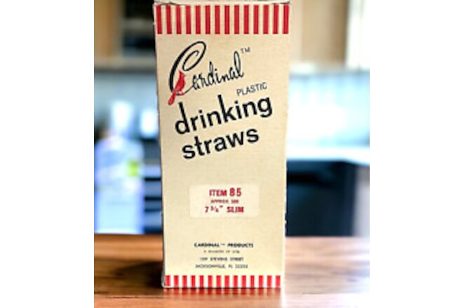 Vintage Drinking Straws- Soda Straw Plastic Hot Cold Drinks  FULL BOX