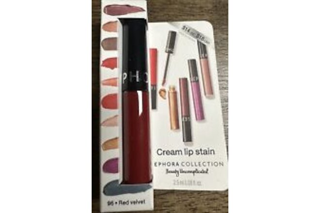 NIB Sephora Collection Cream Lip Stain, 96 Red Velvet