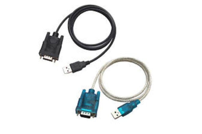 Adapters USB to Converter Cable USB 2.0 Male to RS232 Female DB9 Converter