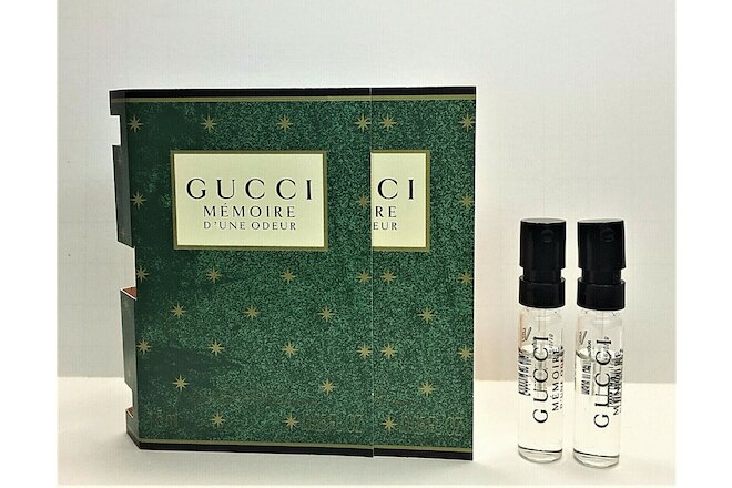 Gucci Memoire D'Une Odeur Eau de Parfum Sample Spray Vials 2 x 1.5 ml