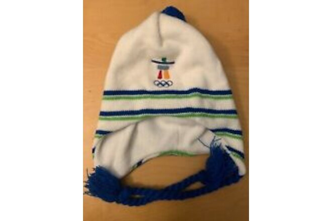 VANCOUVER 2010 OLYMPICS WINTER HAT CLASSIC LOGO EARFLAP, NWTS ONE SIZE