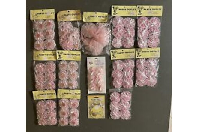 Baby Shower Lace Floral Party Favors NEW, Spanish “MI BEBE”, 150 Pieces + Tag