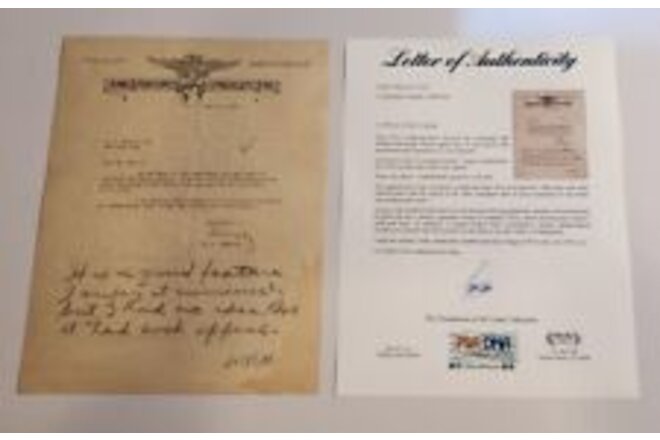 William Randolph Hearst Signed Letter PSA DNA Autograph Auto Cut rare Politician
