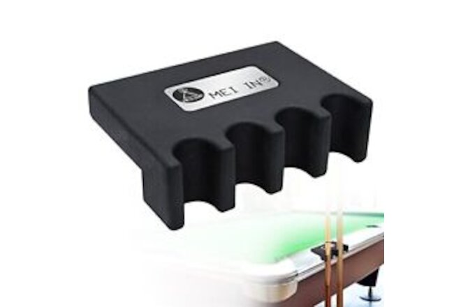 Pool Cue Holder 4-Cue Portable Pool Stick Holder for Table Weighted & Dur