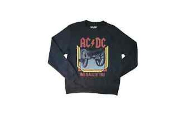 AC/DC We Salute You Cannon Graphic Print Men's Fleece Sweat Shirt XXL NWT