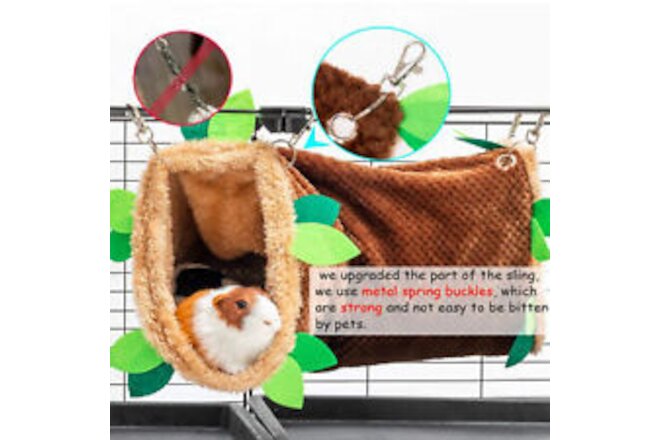 Hamster Bed Large Space Bite Resistant Winter Small Animal Nest Hammock Toy Cave