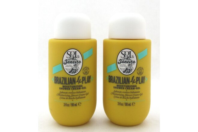 Sol de Janeiro Brazilian 4 Play Moisturizing Shower Cream-Gel 3 oz. Lot of 2 New