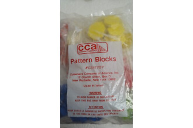 Wood Pattern Blocks Cuisenaire #034770P New, Unopened Made in Israel