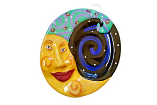 Dana Simson Wall Art /Spoon Rest Ceramic DS Moon 5.75" - New from 2001 Stock