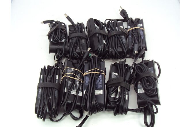 Lot of 10 Genuine Dell 65W 19.5V 3.34A PA-10 PA-12 Power Supply Adapter 7.4/5.0