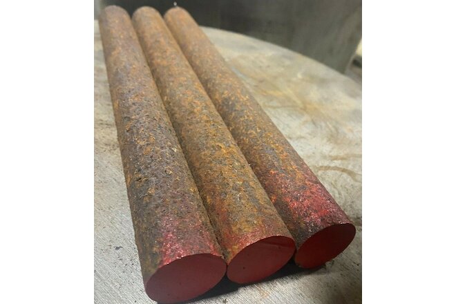 1045 Hot Rolled Steel Round,Bar,Rod 1-1/4"  diameter x 12" in Long (3 PC Lot)
