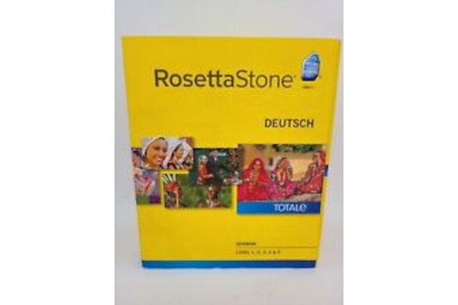 NIB Rosetta Stone German Deutsch Version 4 Level 1-5 SEALED with KEY Headset