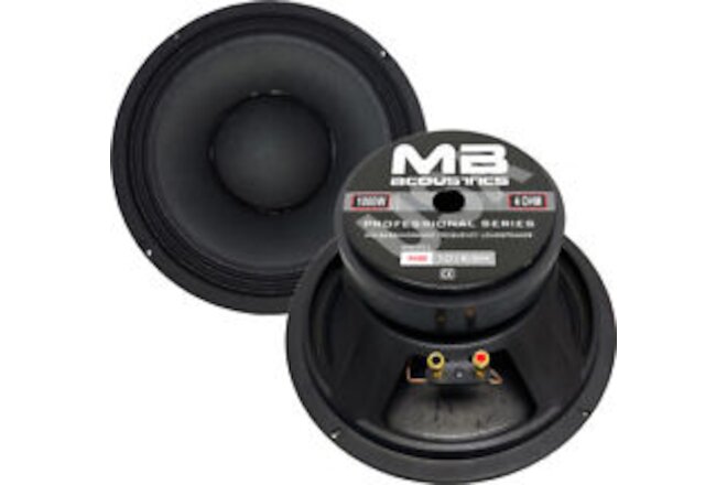 10" Mid-Bass Midrange Woofer 1000 Watts 4 Ohm MB Acoustics Car & Pro Audio