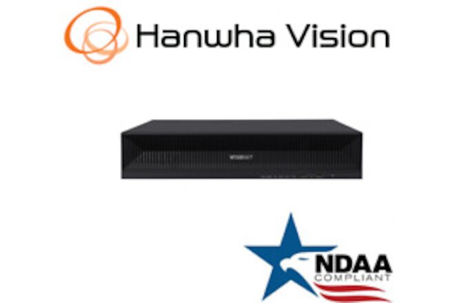 Hanwha Techwin XRN-1620SB1WiseNet 16CH 12MP PoE+ NVR IP Security Recorder No HDD