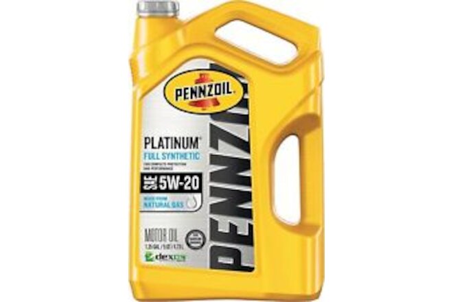 Pennzoil Platinum Full Synthetic 5W-20 Motor Oil (5-Quart, Single) 5 Quart