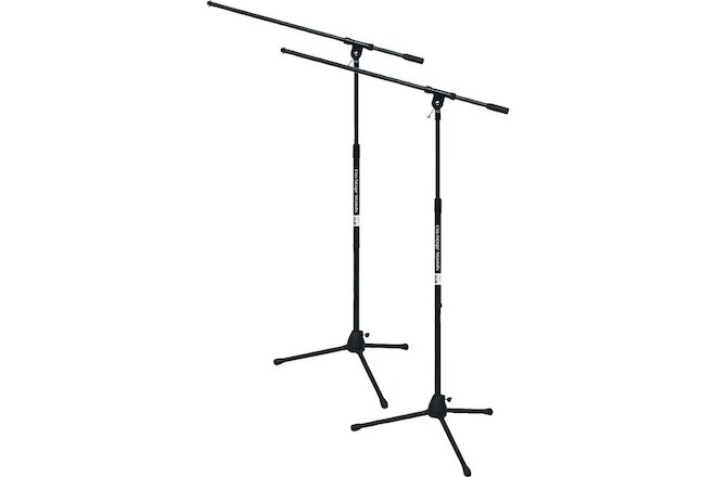 On-Stage Stands Tripod Mic Stand with Boom 2-Pack