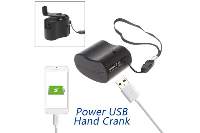 Emergency Hand Cranking Dynamo Electric Generator USB Charger For Phone 2021