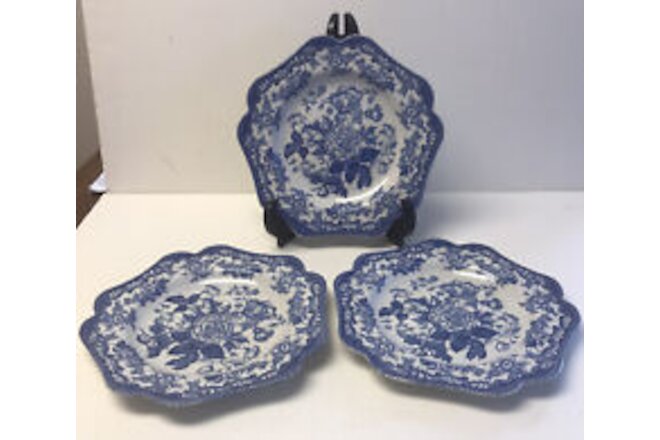 The Spode Blue Room Collection British Flowers-Rosa 10’ Dinner Plate