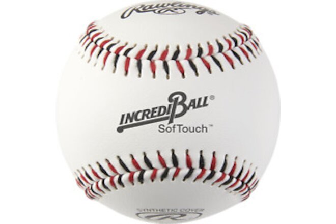 Rawlings | Incredi-Ball White Softstitch Baseballs | 9" | Cloth & Synthetic | 12