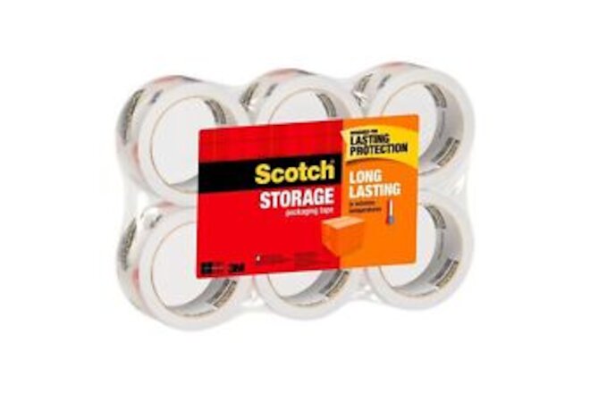 NEW Storage Packing Tape 6 Rolls Heavy Duty Shipping Packaging Moving