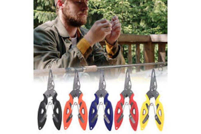 2 Pcs Fishing Pliers Split Ring Hook Cutters Remover Line Cutter Tool Scissors