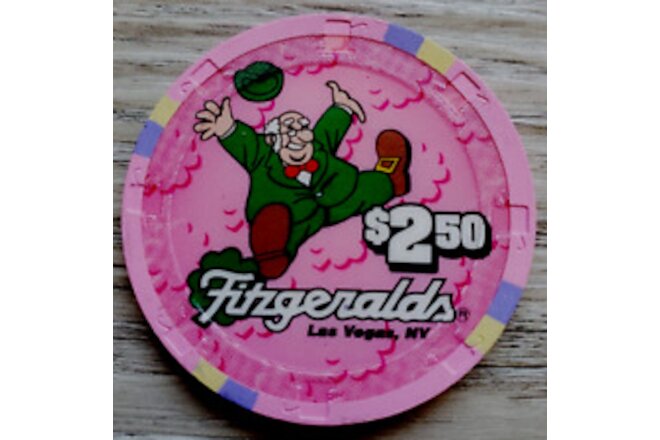 $2.50 Las Vegas Fitzgerald Casino Chip - UNCIRCULATED