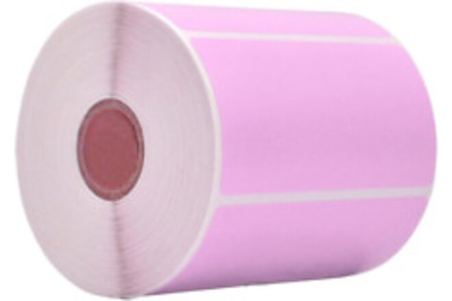WOD Lila Nametag Label Rolls - 4 X 2 Inch, 500 Blank Stickers per Roll, Rectangu
