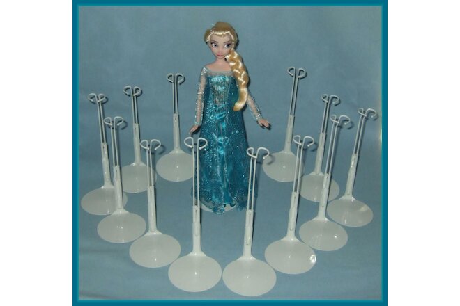 12 White Kaiser Display STANDS fit 11.5 & 12 inch DISNEY PRINCESS DOLLS