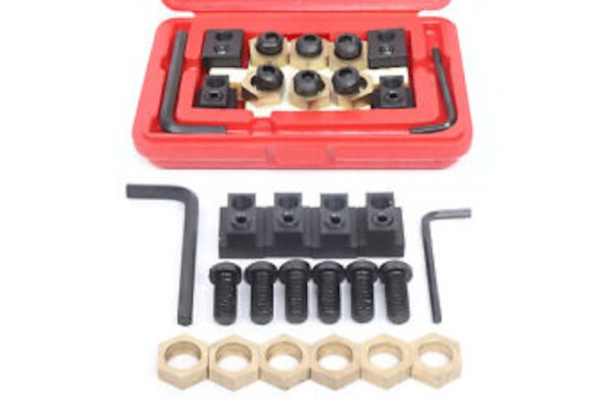 High Quality 5/8" Eccentric T-Slot Clamping Kit Milling Machine Work Table18Pcs