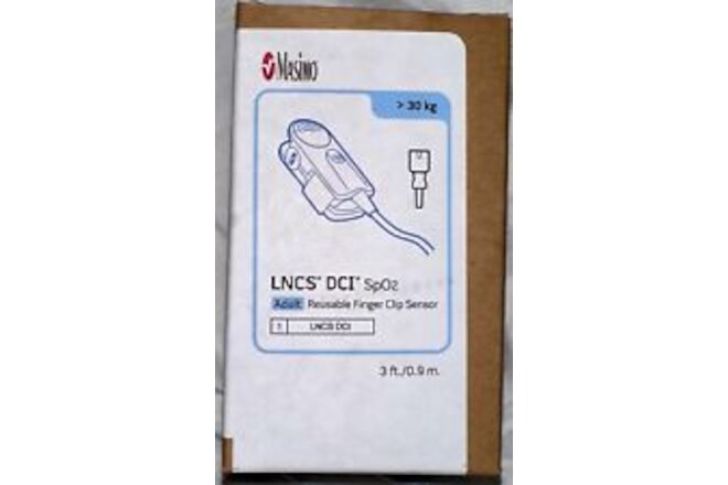 Masimo LNCS DCI Adult Reusable SpO2 Sensor - REF 1863 NEW in BOX FREE SHIPPING!