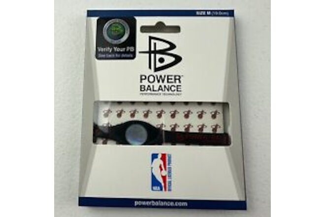 NBA TEAM  MIAMI HEAT  Power Balance Energy Health Band Bracelet Wristband Medium