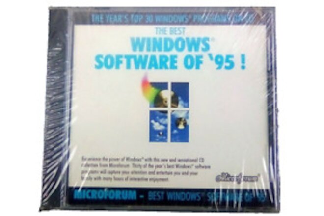 Vintage Microforum The Best Windows Software of 95 CD New & Sealed