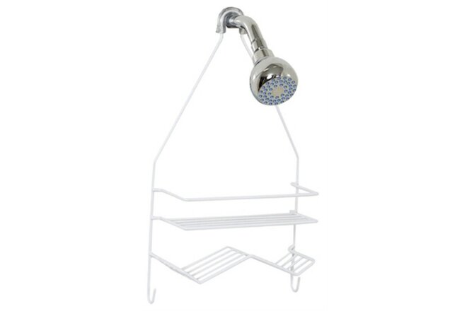 SM WHT SHWR Caddy,No 7518W,  Zenith/Bathware, 3PK