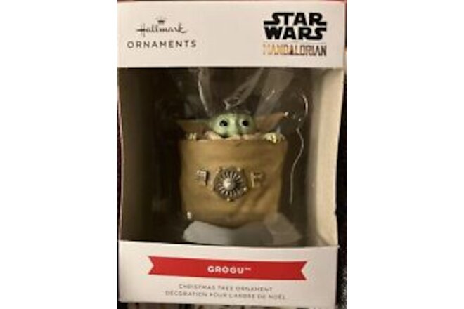 NEW Hallmark Ornament Baby Yoda GROGU in a Sack Bag Mandalorian Star Wars NIB