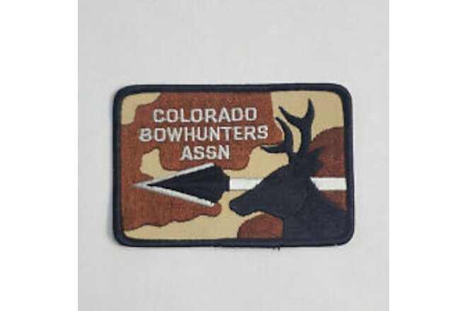Vintage Colorado Bowhunters Association Embroidered Iron On Patch New