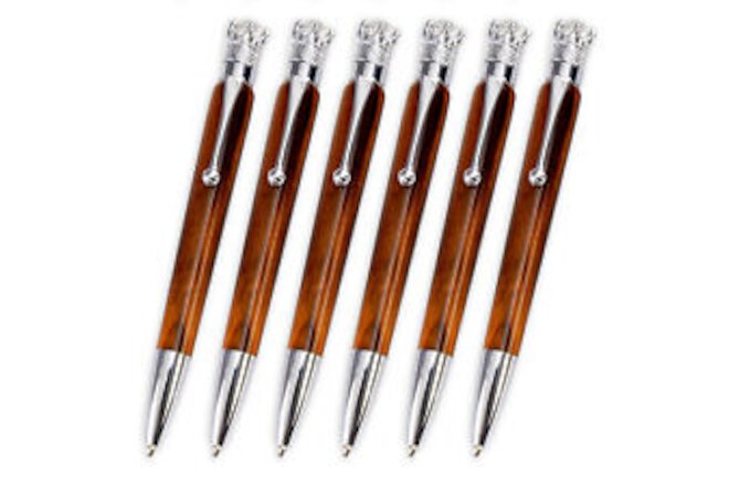 Imperial Twist Pen Kit, Chrome Finish, 6 Pack, Legacy Woodturning