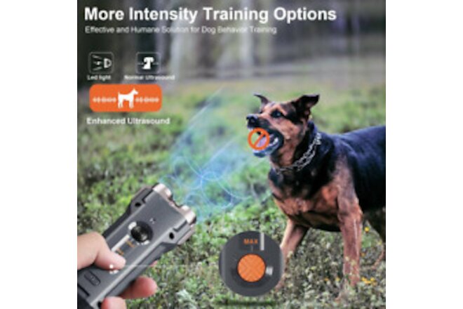 Ultrasonic Pet Trainer Bark Control Stops Bad Behavior Bark Deterrent Device 30f