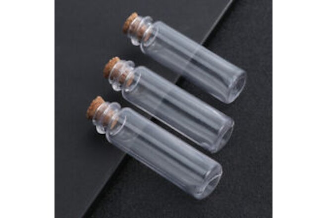 24 Pcs Small Bottles Corks Wishing Bottle Ornament Glass Favor Jar