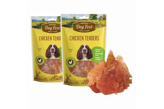 CHICKEN TENDERS (Pack of 2) - High Protein Chicken Dog Treats from Dog Fest