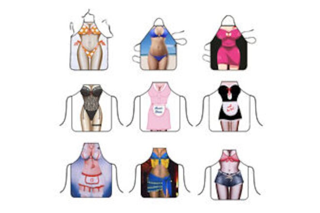 1Pc Kitchen Sexy Apron Woman Funny Cooking Baking Party Cleaning Cute Aprons