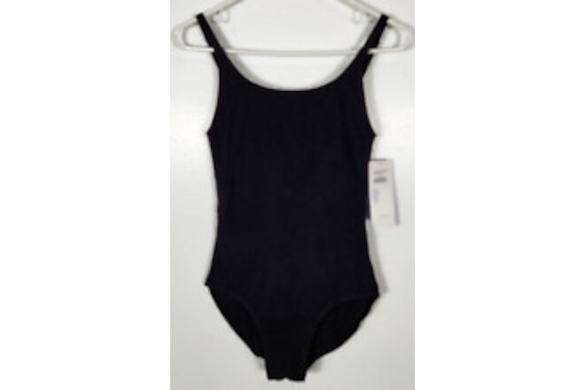 Danskin Women’s Size Medium (8-10) Black Camisole Cotton Leotard Dancewear