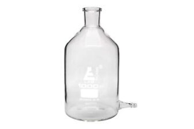 Aspirator Bottle 1000ml - Outlet for Tubing - Borosilicate Glass - Eisco Labs