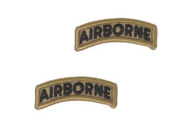US Army Airborne Tab Embroidered on OCP Uniform Official Licensed - 2pcs