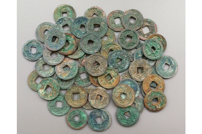 10 Mixed Ancient Chinese North Song Bronze Coins(960-1127)-5 Varieties-ON SALE