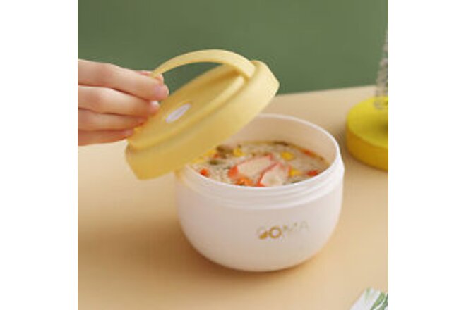 Food Container Heat-resistant Anti-scalding Lidded Non-stick Soup Bowl Thickened