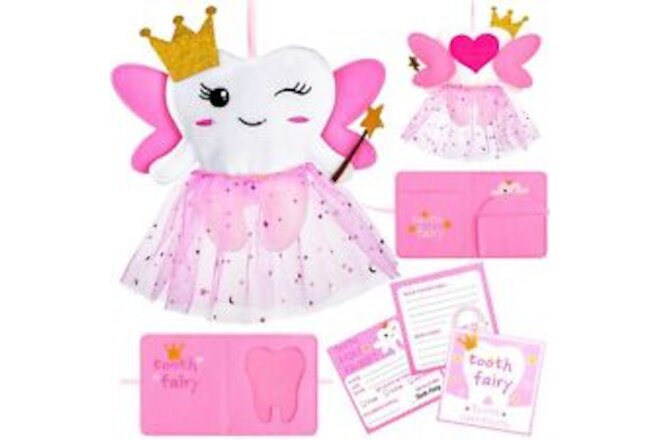 Tooth Pillow Kit for Girls Teeth Gifts Pillow with Pocket Including Lost Teet...